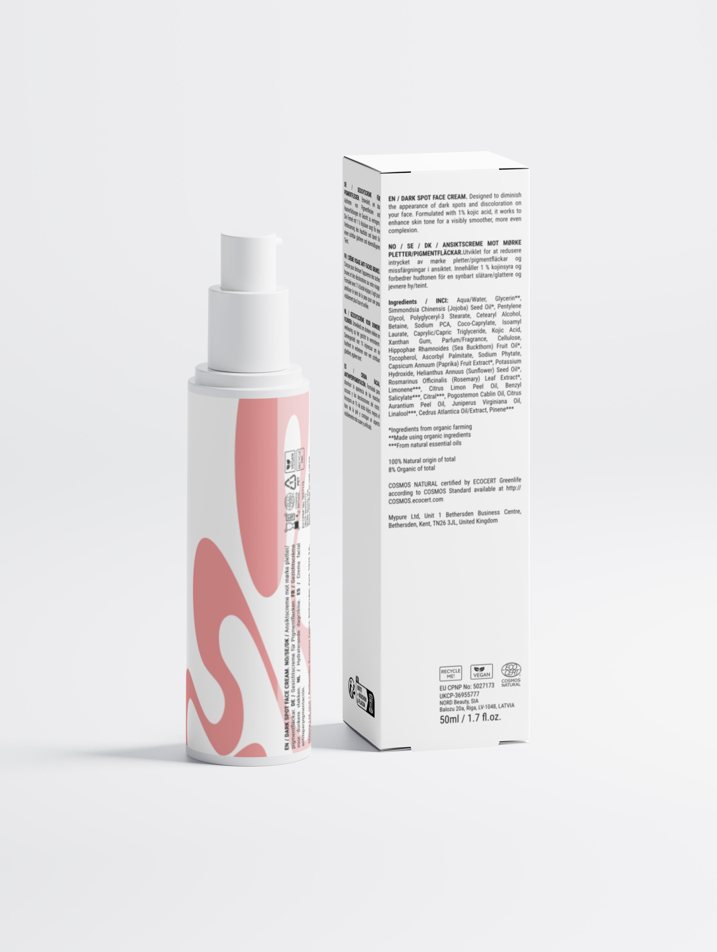 Dark Spot Face Cream with Kojic Acid